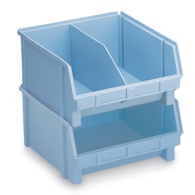 Lewisbins+ Plastibox Bins - 4X3-1/2 X2" - Blue - Lot of 24