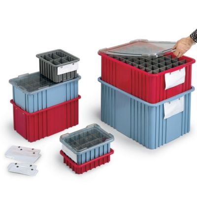 Lewisbins+ Snap-On Lids For Modular Divider Boxes - Fits Divider Boxes 44718, 44719, 44720