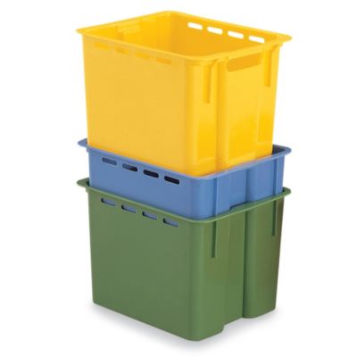 Schaefer Stack And Nest Container - 16X12x10-1/2" - Red