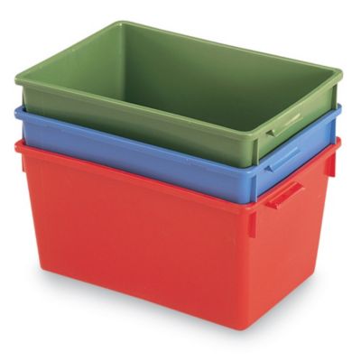 Schaefer Stack And Nest Container - 20X13-3/4 X10" - Red