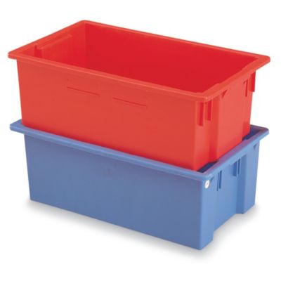 Schaefer Stack And Nest Container - 29X17x10" - Red