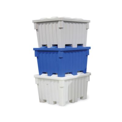 Techstar Bulk Containers - 44"Wx44"Lx46"H - Blue