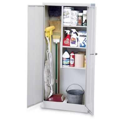 Шкаф janitorial supplies cabinet - 30x15x66" - putty - putty.