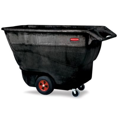 Rubbermaid Structural Foam Tilt Trucks - 600-Lb. Capacity - Black