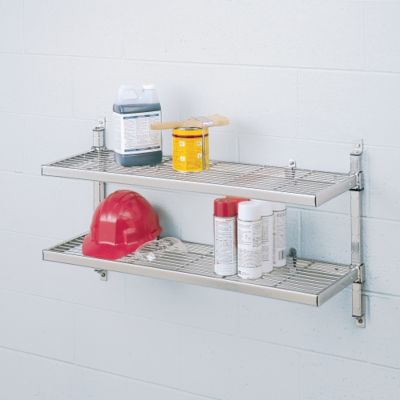 Wall-Hung Wire Shelving - 48X12"