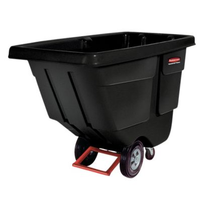 Rubbermaid Sanitary Tilt Trucks - 28"Wx56-3/4"Dx38-5/8"H - 450-Lb. Capacity - Black