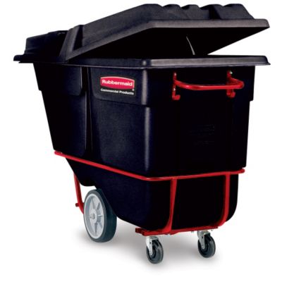 Rubbermaid Sanitary Tilt Trucks - 33-1/2"Wx72-1/4"Dx43-3/4"H - 2100-Lb. Capacity - Black