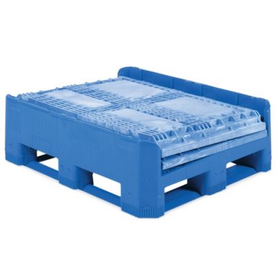 Buckhorn Medium-Duty Collapsible Bulk Containers - 48"Wx40"Lx46"H - Blue