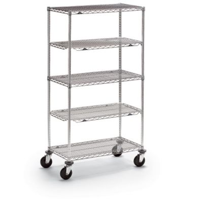 Metro Qwikslot Wire Shelf Trucks - 48"Wx24"D Shelf