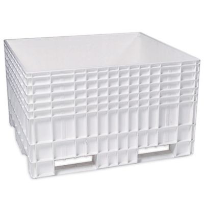 Buckhorn Big Box Containers - 48"Wx44"Lx30"H - White