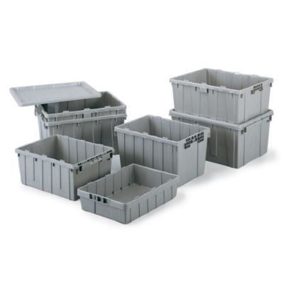 Orbis Polyethylene Nesting Box - 21-1/2 X15-1/4 X12-1/4" - Gray