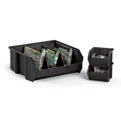 Clearance - Quantum Dividers For Conductive Ultra Bins - Fits Bin 4840400 - Black