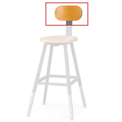 Relius Solutions Optional Wood Back For Adjustable-Height Shop Stools