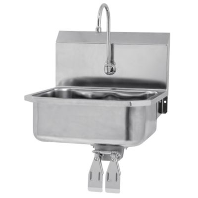 Columbia Products Stainless Steel Sinks - 19X18x16-1/2" - Wall Mount - Pedal