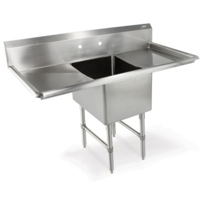 John Boos Stainless Steel Sinks With Drain Boards - 18"Lx18"W Bowl - 1 Sink