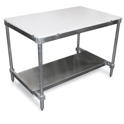 Aluminum Under Shelf For Prairie View Poly Vinyl Top Aluminum Workbenches - 48X18"