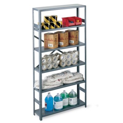 Edsal Economical Open Steel Shelving - 36X15x85" - Tan