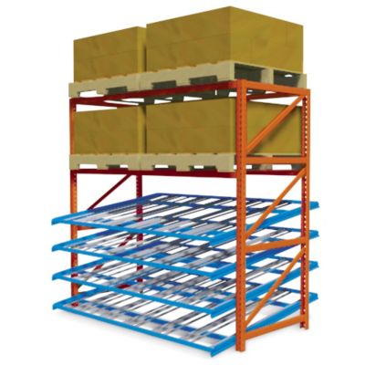 Quikpik Gravity Flow Pallet Rack Level - 96X48"