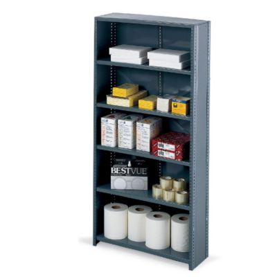 Edsal Economical Closed Steel Shelving - 36X18x85" - Tan