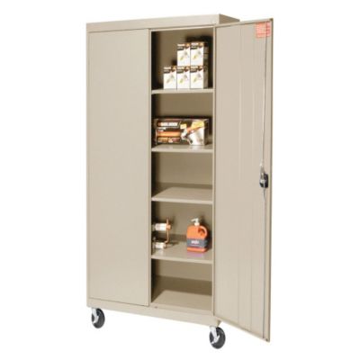 SANDUSKY LEE Mobile Storage Cabinet - 30x24x72 - Putty