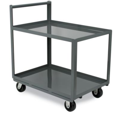 Akro-Mils All-Welded Low-Deck Trucks - With Straight Handle - 30-1/2"H Top Shelf - 60"Wx24"D Shelf - Flush Top/Bottom Shelf