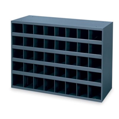 Durham All-Welded Steel Bin Shelving - 33-3/4 X12x24" - (40) 4X11-7/8 X4-1/2" Bins - Gray