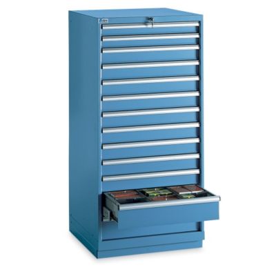 Lista Standard-Width Drawer Cabinet - 28-1/4 X28-1/2 X59-1/2" - 13 Drawers - Bright Blue