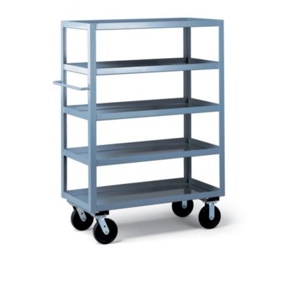 Meco 5-Shelf Trucks - 48"Wx30"D Shelf - 5" Rubber Casters