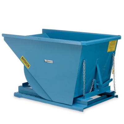 Hercules Heavy-Duty Self-Dumping Hoppers - 58-3/4"Wx39-3/4"Dx36-1/2"H - Blue