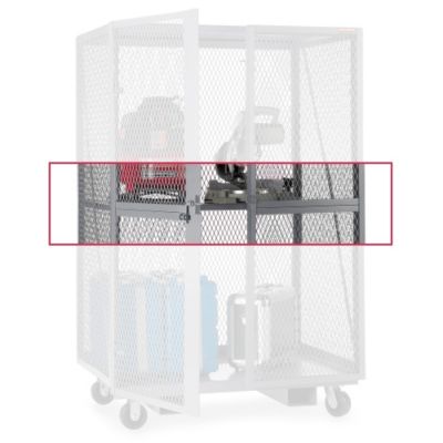 Extra Shelf For Relius Solutions Open-Mesh Security Trucks - 72"Wx30"D - Red
