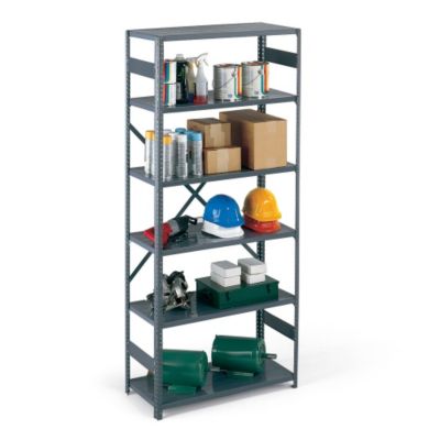 Edsal Open-Style Heviload Plus Ii Shelving - 48X12x85" - 18-Gauge Shelves