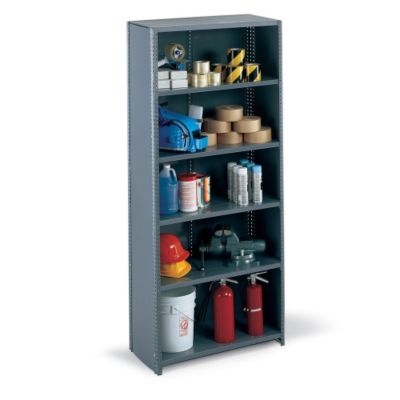 Edsal Closed-Style Heviload Plus Ii Shelving - 48X24x85" - 20-Gauge Shelves