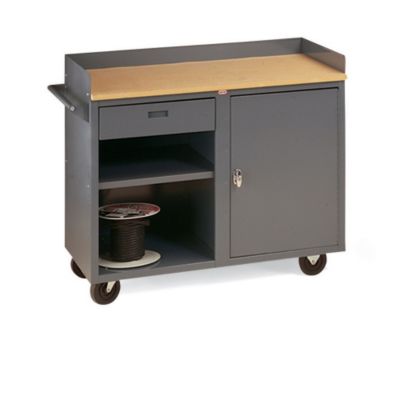 Edsal Mobile Cabinet Bench - 42X24x37" - 1 Drawer - Gray