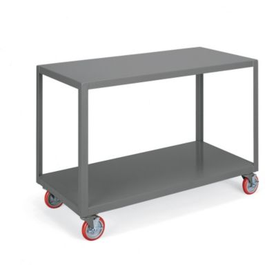 Little Giant Two-Shelf Mobile Tables - 60"Wx30"D Shelves - Table Without Brakes