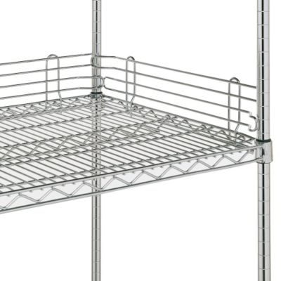 4Ah Shelf Back Ledge For Chrome Open Wire Shelving - 60"W