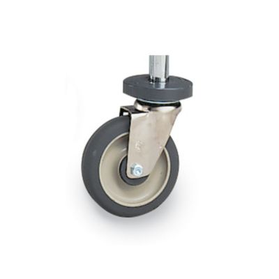 Metro 5" Casters For Open-Wire Shelving - Resilient Rubber - Swivel With Bumper