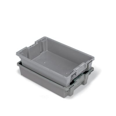 Orbis Stack-N-Nest Pallet Container - 23.6X15.8X7.1" - Gray