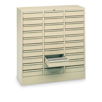 Tennsco 30-Drawer Cabinet - 30-7/8 X11-1/2 X33" - (30) 9X11-1/2 X2-3/4" Drawers - Putty
