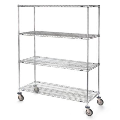 Metro Super Erecta Shelf Trucks With Wire Shelves - 60"Wx18"D Shelf - 79"H