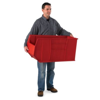 Quantum Hulk 3-Foot Deep Bins - 16-1/2 X35-7/8 X17-1/2" - Red