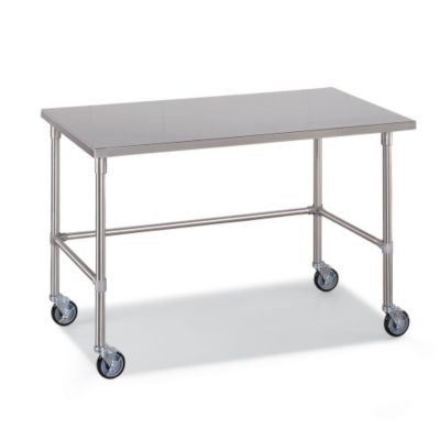 John Boos Corrosion-Resistant Worktable - 60X30" Stainless Steel Top - Stainless Steel Edge - Without Lower Shelf
