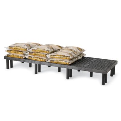 Structural Plastics Modular Dunnage Rack - 96X24x12" - Ventilated Top