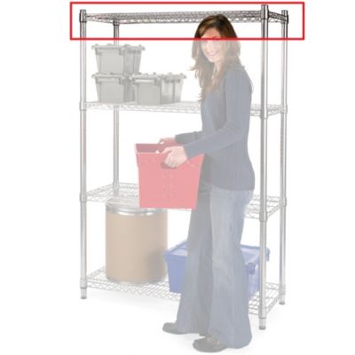 Relius Elite Extra Shelf For High-Capacity Wire Shelving - 60X24" - Chrome - Chrome