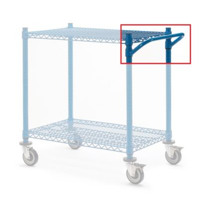 Relius Elite Cart Handle For High-Capacity Wire Shelving - 18"W - Blue - Blue