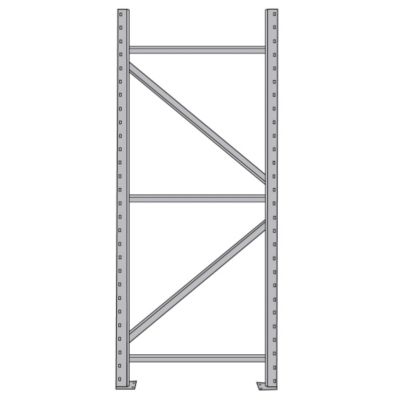 Steel King Upright Frame For Boltless Pallet Racks - 42X144" - 36,900-Lb. Capacity