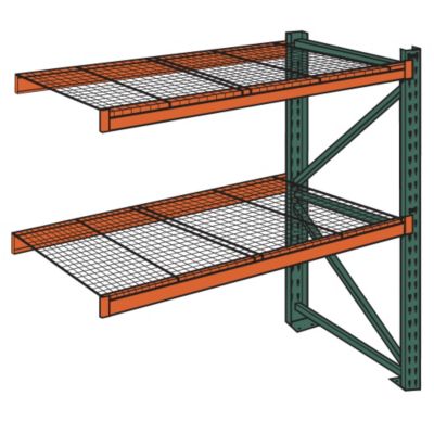 Wireway/Husky Complete Pallet Rack And Deck System - 96X36x96" - 3"H Beams - Add-On Unit