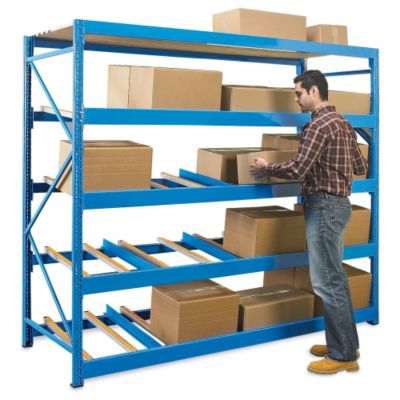 Vestil Gravity Flow Rack 96x36x84″ 4 Levels Skazzy 