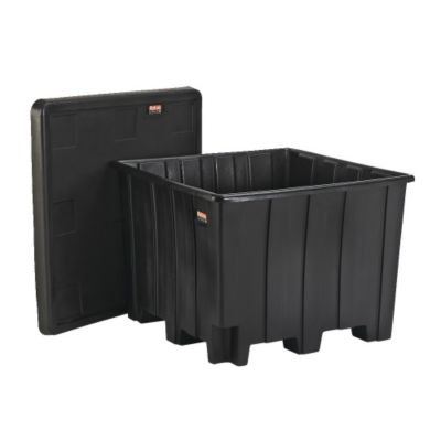 Relius Solutions Recycled Bulk Container - 49"Wx49"Lx36-1/2"H - Black