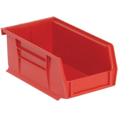 Relius Solutions Hang And Stack Bins - 4-1/8 X7-3/8 X3" - Red - Red - Lot of 24  (CHQUS220RD)