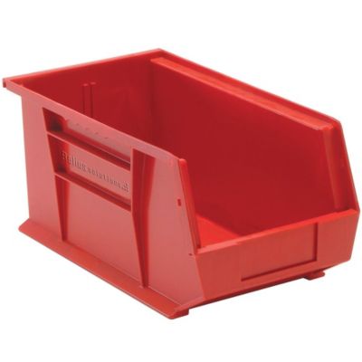 Relius Solutions Hang And Stack Bins - 8-1/4 X14-3/4 X7" - Red - Red - Lot of 12  (CHQUS240RD)